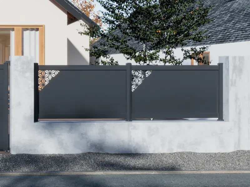 Une clôture de la marque KSM